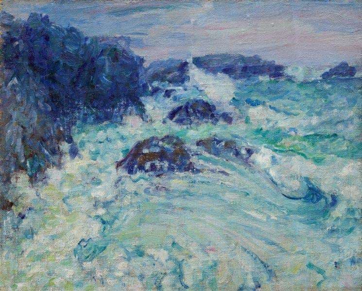 Rough sea, Morestil — John Russell