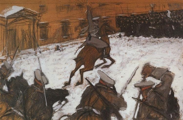 "Солдатушки, бравы ребятушки, где же ваша слава?" — Valentin Serov