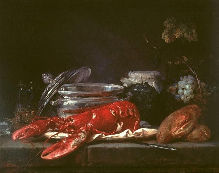 Still Life with Lobster — Anne Vallayer-Coster