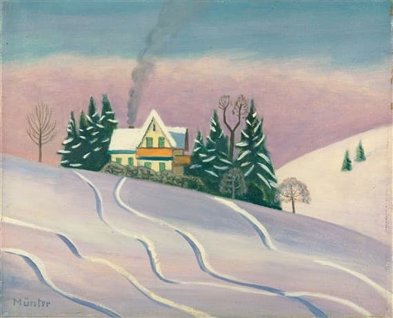 Winterlandscape in Bavaria — Gabriele Münter