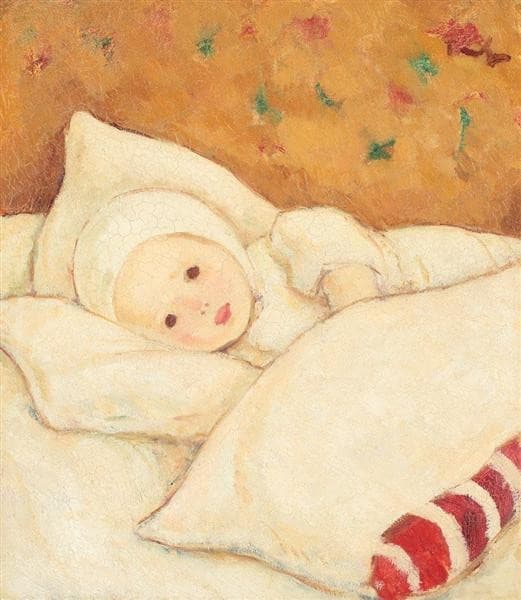 Girl in White — Nicolae Tonitza