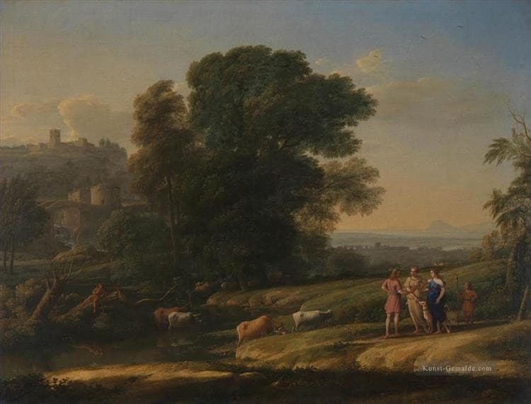 Landscape with Cephalus and Procris reunited by Diana — Claude Lorrain