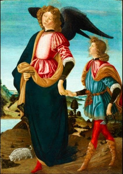 Tobias and the Archangel Raphael — Francesco Botticini