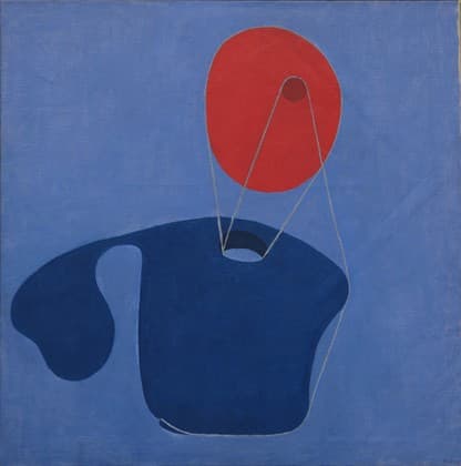 Red Head, Blue Body — Meret Oppenheim