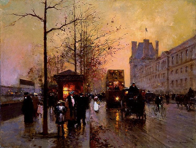 Quay du Louvre — Edouard Cortes