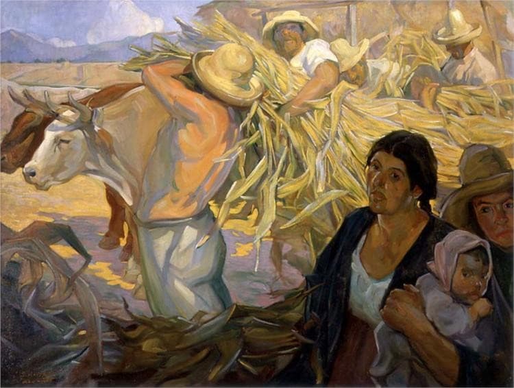 La cosecha — Saturnino Herran