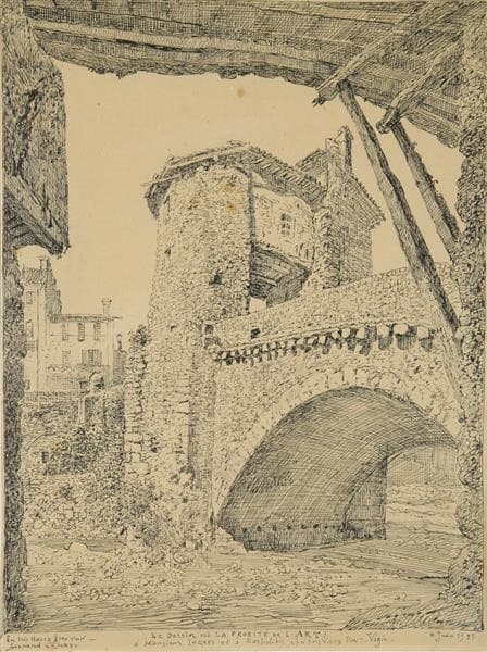 Sospel, Le Pont Vigie — Fernand Combes