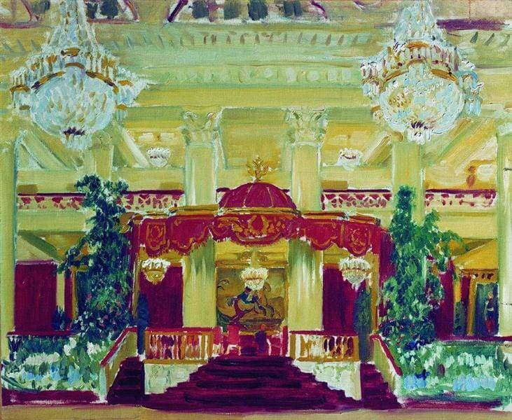 Зал Дворянского собрания в Петербурге — Boris Kustodiev