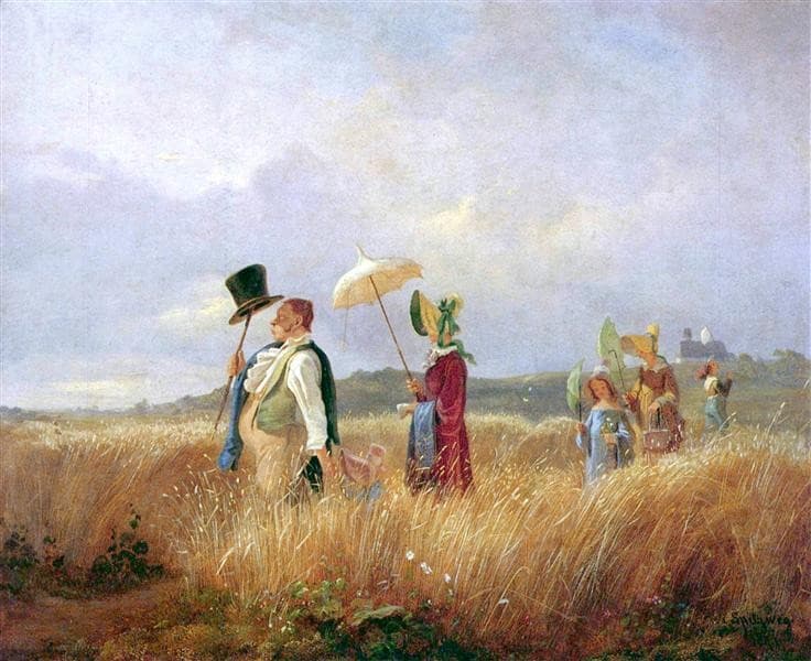 Sunday Stroll — Carl Spitzweg