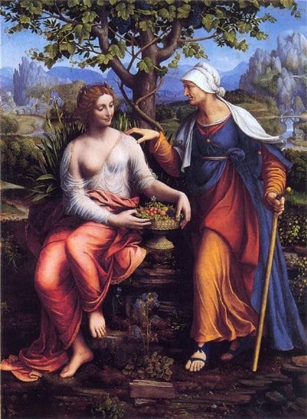 Vertumnus and Pomona — Francesco Melzi