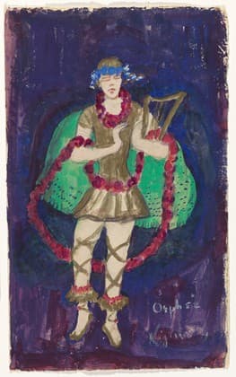 Costume design (Nijinsky) for artist's ballet "Orphée of the Quat-z-arts" — Florine Stettheimer