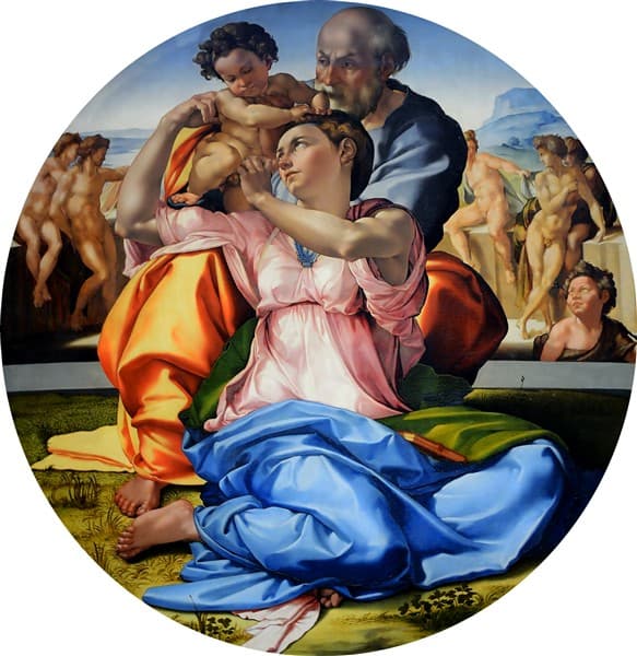Holy Family with St. John the Baptist — Michelangelo
