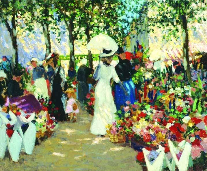 French Flower Market — Ethel Carrick