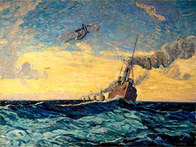 Minesweepers, Halifax — Arthur Lismer