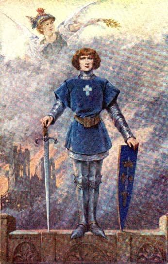 Jeanne d’Arc, incendie de Reims — Louise Abbéma