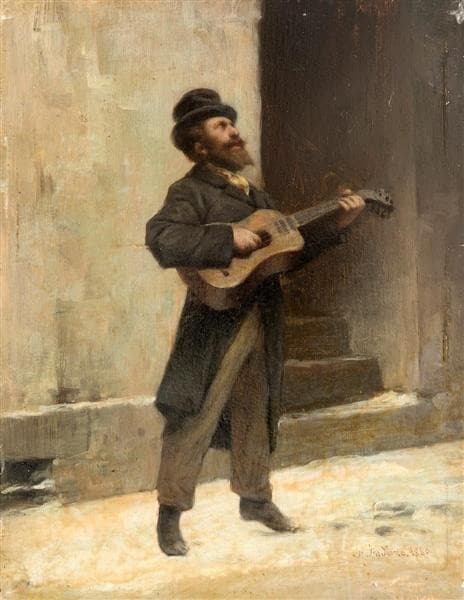 Wandering musician — Gerolamo Induno