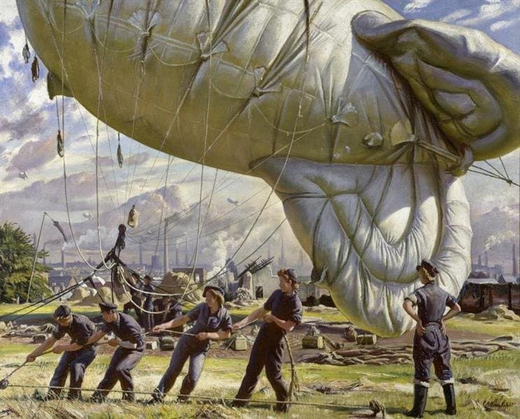 A Balloon Site, Coventry — Laura Knight