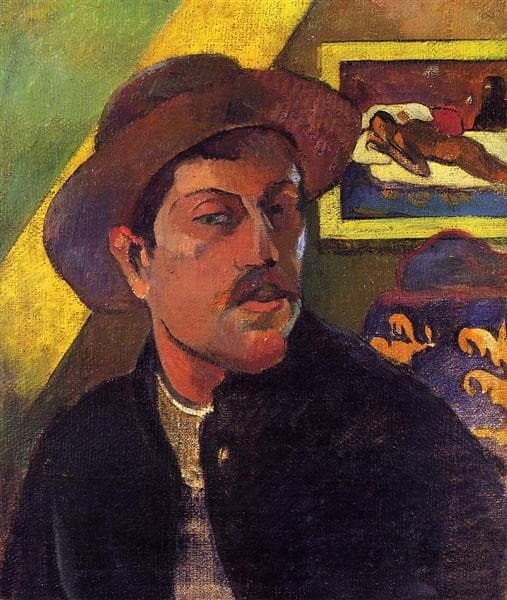 Self Portrait in a Hat — Paul Gauguin