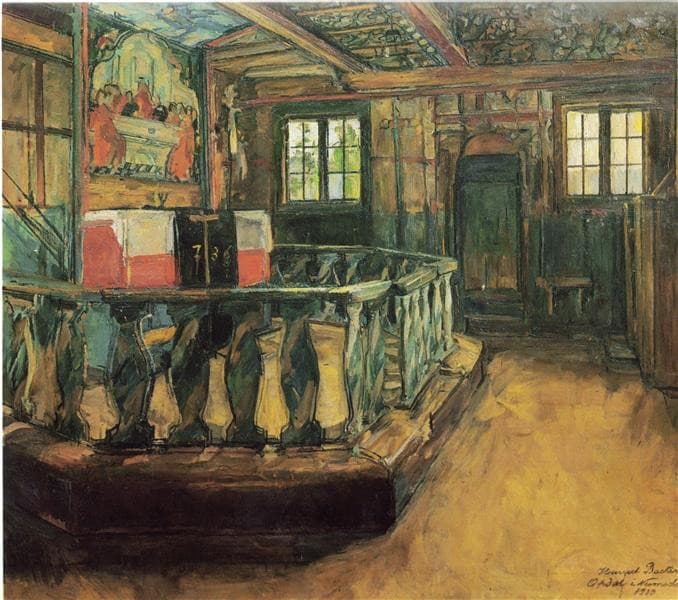The Altar at Uvdal Stave Church — Harriet Backer