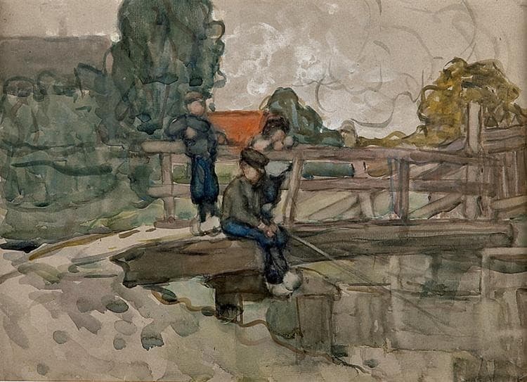 Boys Fishing — Frances Hodgkins
