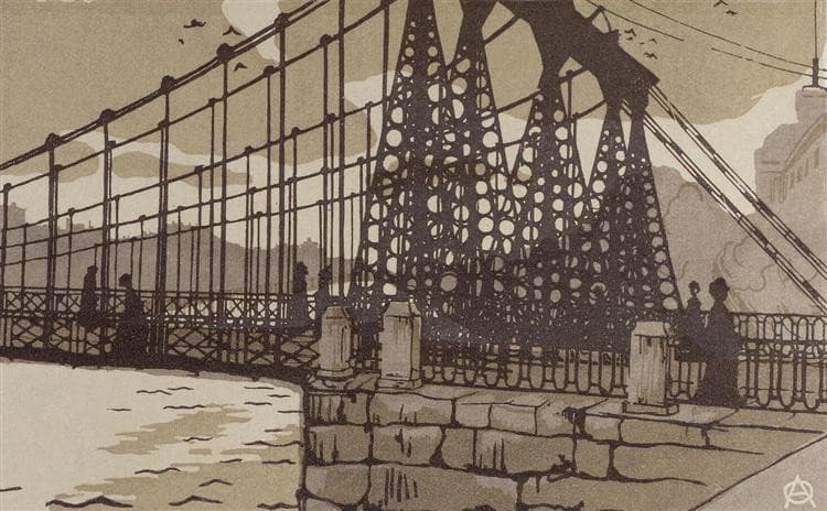Chain Bridge in St. Petersburg — Anna Ostroumova-Lebedeva