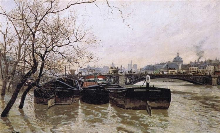 Flooding by the Seine — Frits Thaulow