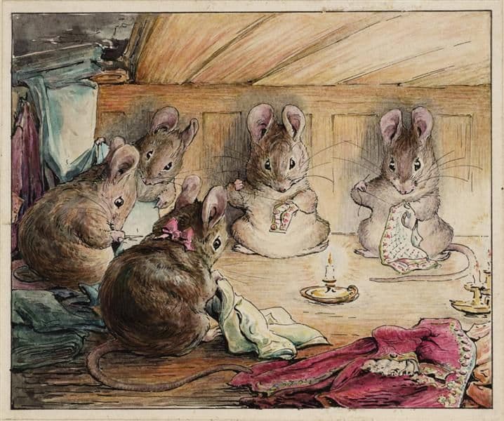 The Mice Sewing the Mayor’s Coat — Beatrix Potter