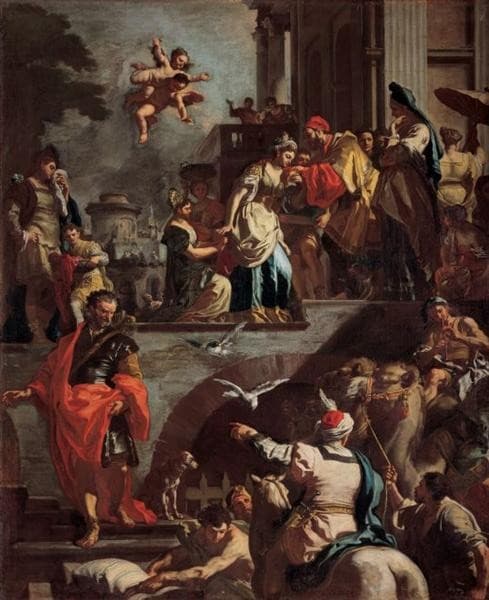 Rebecca Leaving Her Father’s House — Francesco Solimena