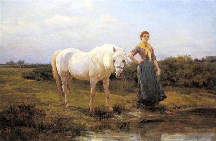 A Halt at the Inn — Heywood Hardy