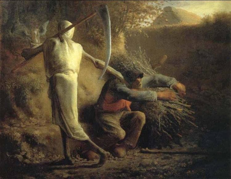 Death and the woodcutter — Jean-François Millet