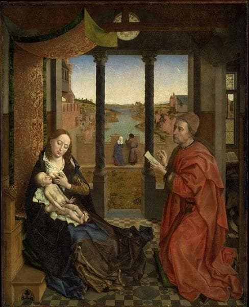 St. Luke Drawing a Portrait of the Virgin Mary — Rogier van der Weyden