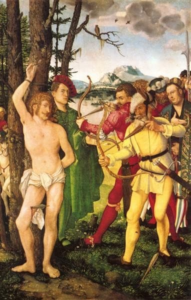 Altarpiece with The Martyrdom of St. Sebastian — Hans Baldung
