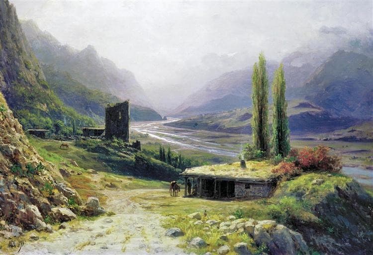 Caucasian canyon — Lev Lagorio