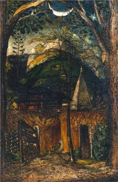 A Hilly Scene — Samuel Palmer