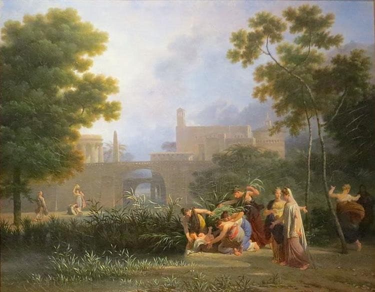 Moses saved from the water — Nicolas-Antoine Taunay