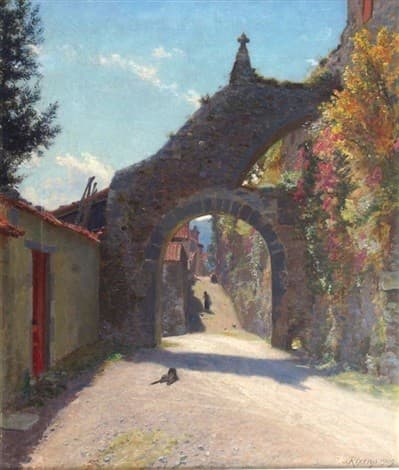 Landscape with dog — Rixens Jean-André