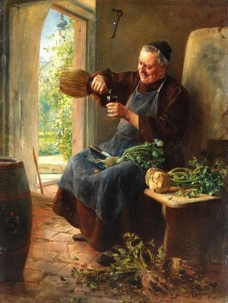 Das Gläschen Zur Stärkung — Eduard von Grützner