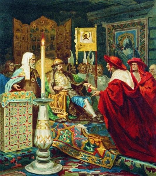 Prince Alexander Nevsky Receiving Papal Legates — Henryk Siemiradzki