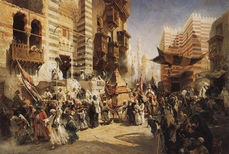 Перенесение священного ковра в Каире — Konstantin Makovsky