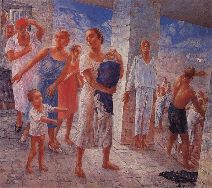 Землетрясение в Крыму — Kuzma Petrov-Vodkin