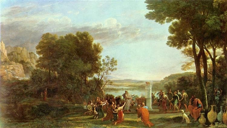 Landscape with the Adoration of the Golden Calf — Claude Lorrain