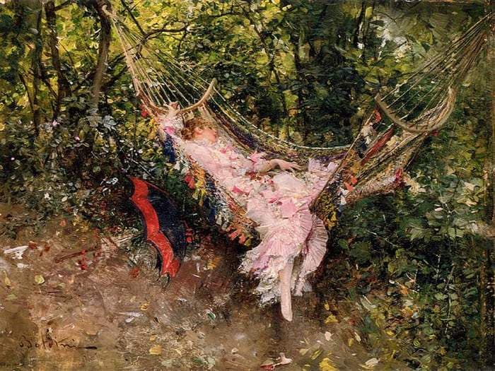 The hammock — Giovanni Boldini