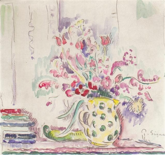 Floral still life — Paul Signac
