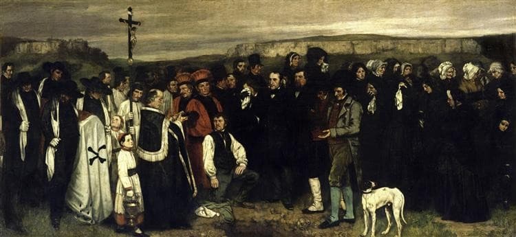 A Burial at Ornans — Gustave Courbet