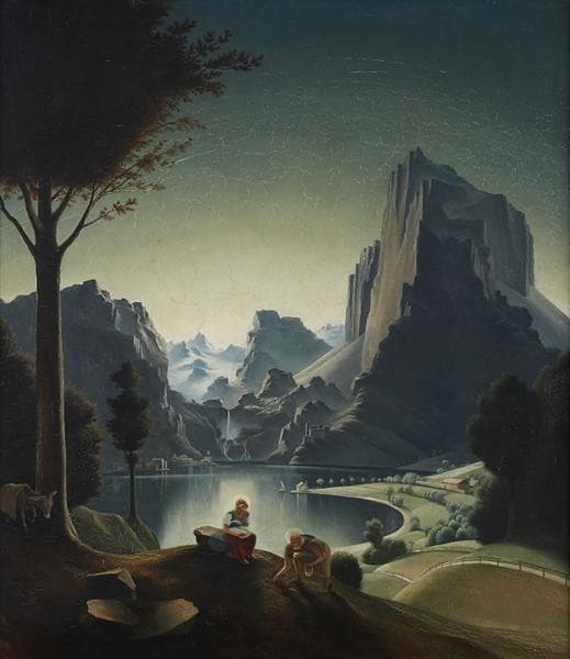 Landscape with Painter — Franz Sedlacek