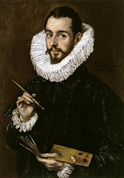 Portrait of the-Artist's son Jorge Manuel Theotokopoulos — El Greco
