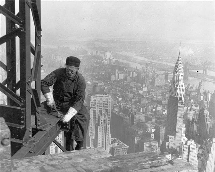 Old Timer Structural Worker — Lewis Hine