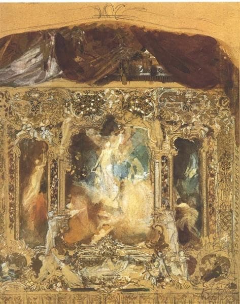 Design for a theater curtain — Gustav Klimt
