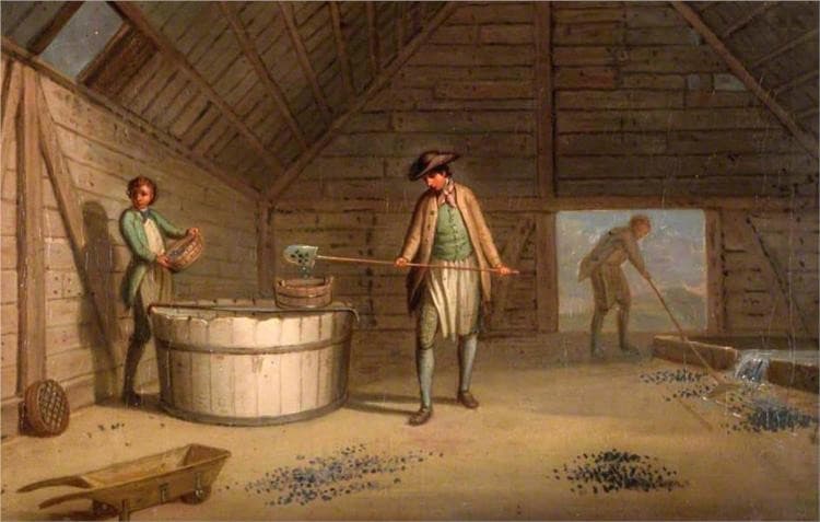 Lead Processing at Leadhills. Washing the Ore — David Allan