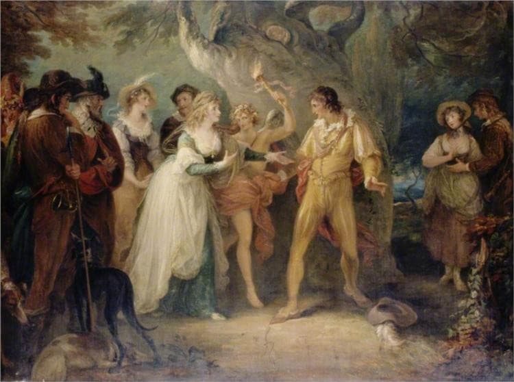 A Scene from 'As You Like It' by William Shakespeare — William Hamilton